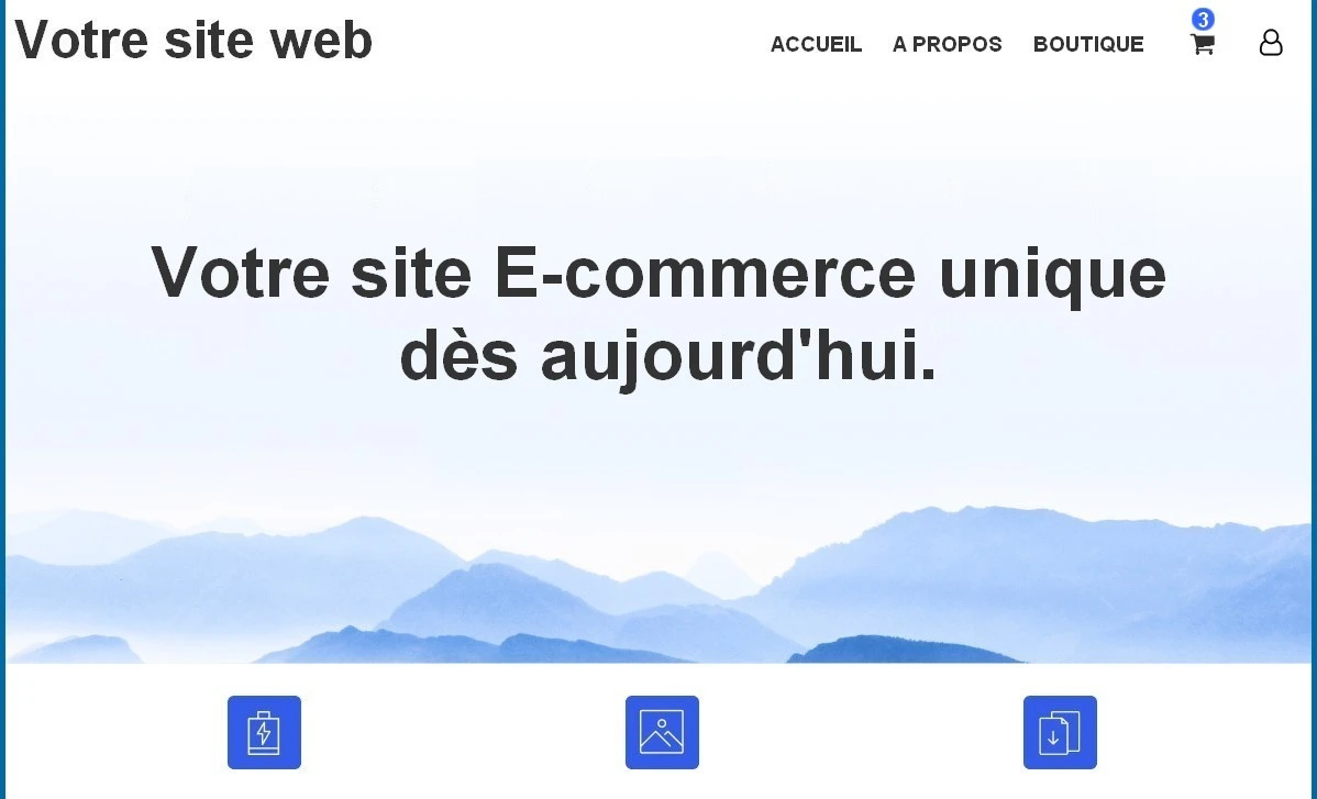 Exemple de site e-commerce