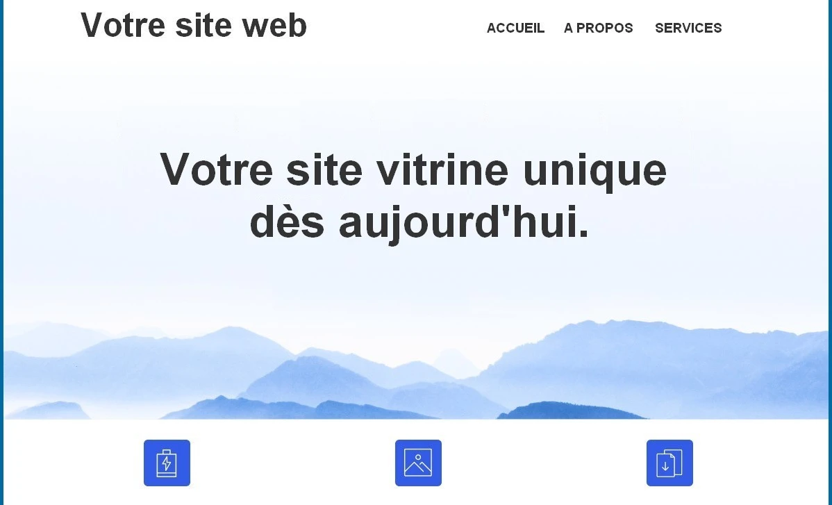 Exemple de site vitrine